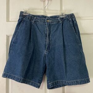 Denim dad shorts